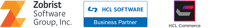 zobrist and hcl commerce logos
