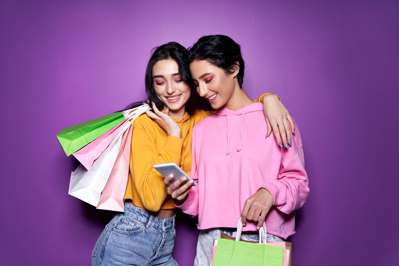 gen z shoppers on an ecommerce site