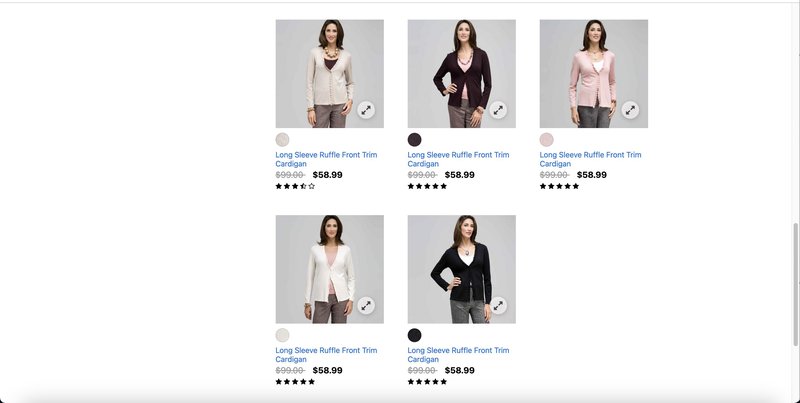 salesforce eCommerce apparel slicing